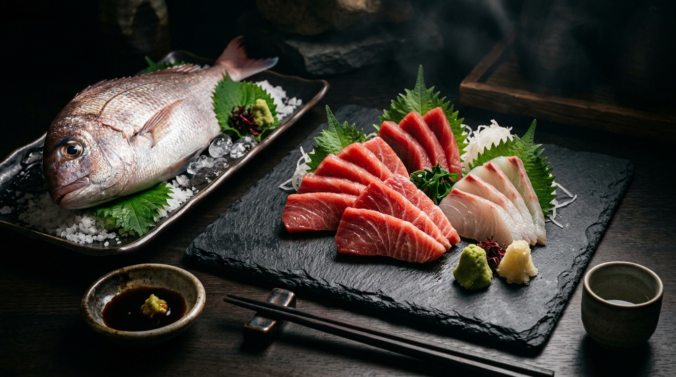 鮮魚捌き・極上刺身